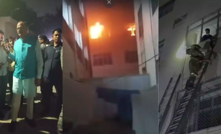 लोकबंधु अग्निकांड में 3 आधिकारियों की मिली लापरवाही, जांच जारी