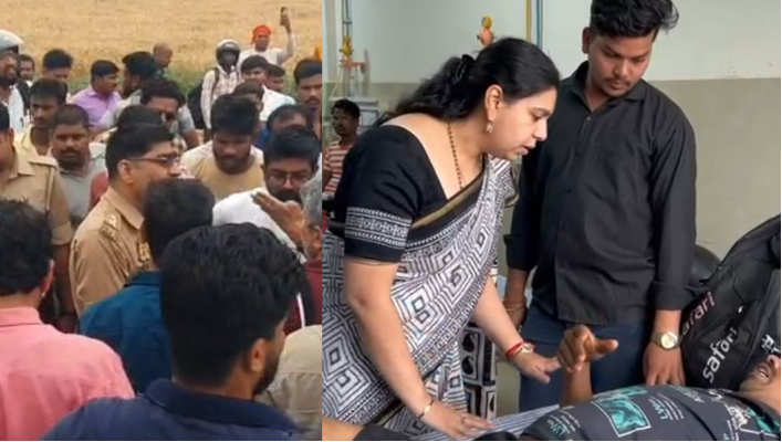 बस ने तेल टैंकर को पीछे से मारी टक्कर, 3 दर्जन से अधिक घायल