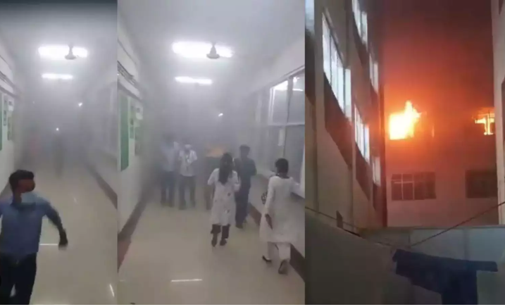 लखनऊ: सरकारी लोकबंधु अस्पताल में लगी भीषण आग, CM योगी ने लिया संज्ञान