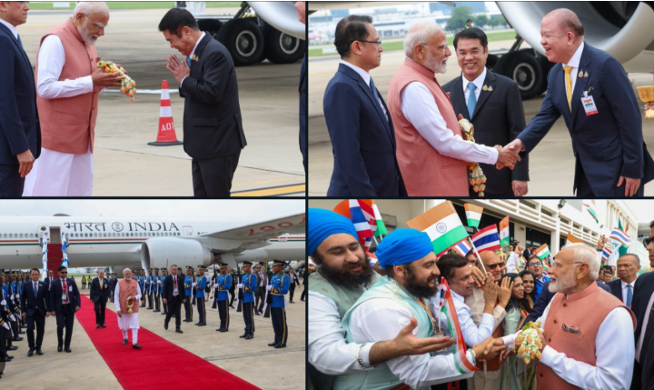 2 दिन के दौरे पर थाईलैंड पहुंचे प्रधानमंत्री नरेंद्र मोदी