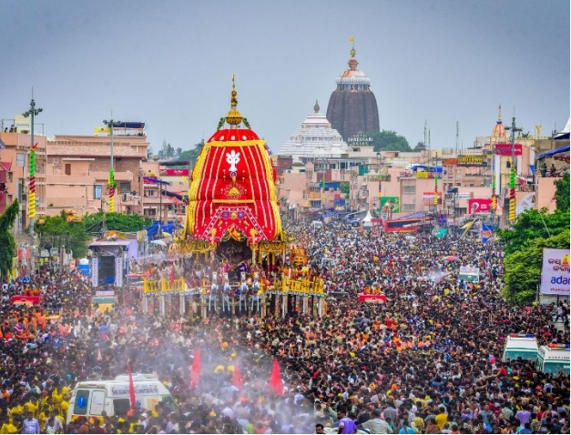 जगन्नाथ रथयात्रा के दौरान मची भगदड़, तीन की मौत, कई घायल
